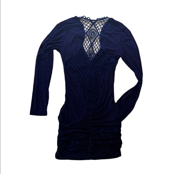 Sky Long Sleeve Lace Back Dress - Picture 3 of 3